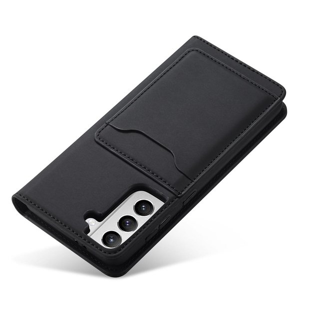 Magnet Card Case for Samsung Galaxy S22 + (S22 Plus) Pouch Wallet Card Holder Black 10