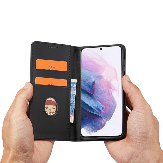 Magnet Card Case for Samsung Galaxy S22 + (S22 Plus) Pouch Wallet Card Holder Black 9