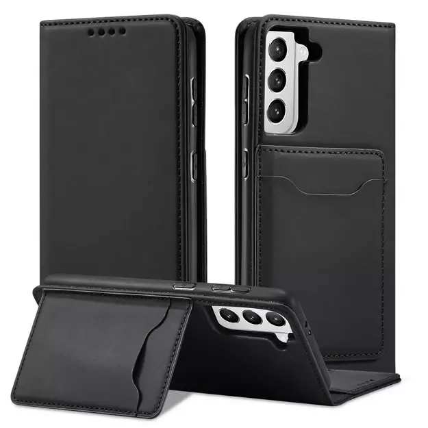 Magnet Card Case for Samsung Galaxy S22 + (S22 Plus) Pouch Wallet Card Holder Black 16