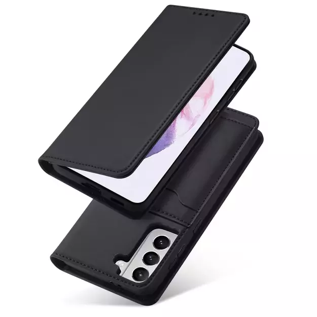 Magnet Card Case for Samsung Galaxy S22 + (S22 Plus) Pouch Wallet Card Holder Black 23