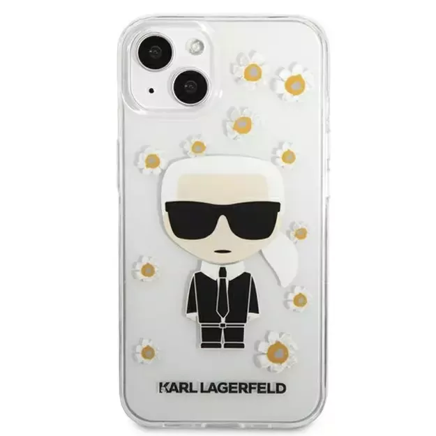 Karl Lagerfeld KLHCP13SHFLT iPhone 13 mini 5,4  przezroczysty/transparent Flower Ikonik Karl 14