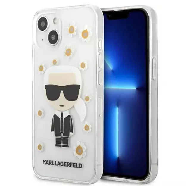 Karl Lagerfeld KLHCP13SHFLT iPhone 13 mini 5,4  przezroczysty/transparent Flower Ikonik Karl