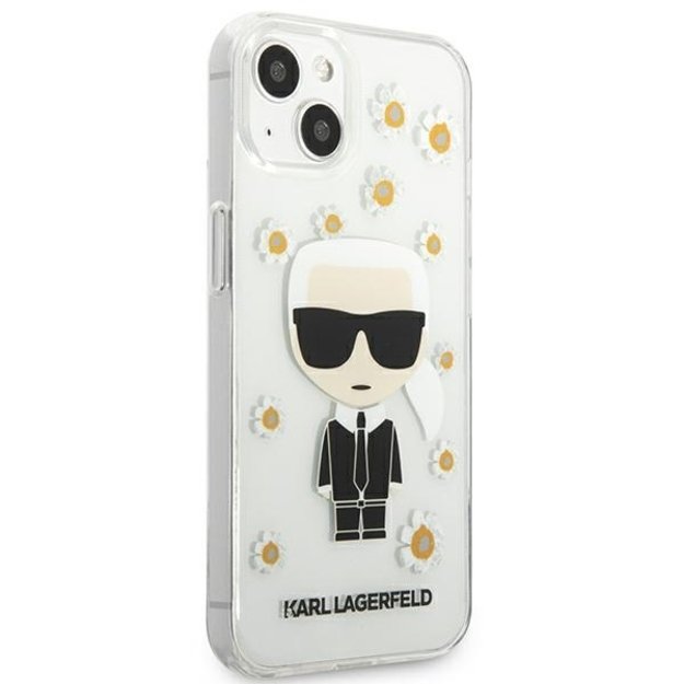 Karl Lagerfeld KLHCP13SHFLT iPhone 13 mini 5,4  przezroczysty/transparent Flower Ikonik Karl 8