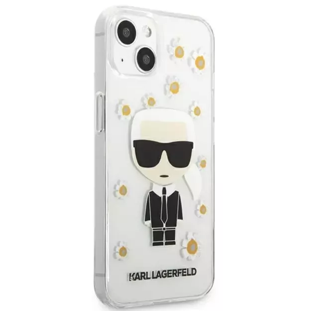 Karl Lagerfeld KLHCP13SHFLT iPhone 13 mini 5,4  przezroczysty/transparent Flower Ikonik Karl 1