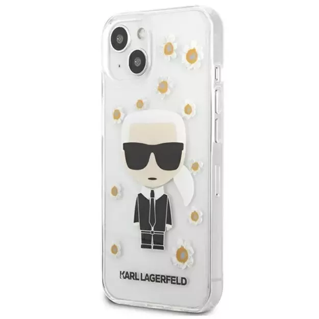 Karl Lagerfeld KLHCP13SHFLT iPhone 13 mini 5,4  przezroczysty/transparent Flower Ikonik Karl 13