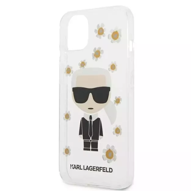 Karl Lagerfeld KLHCP13SHFLT iPhone 13 mini 5,4  przezroczysty/transparent Flower Ikonik Karl 3