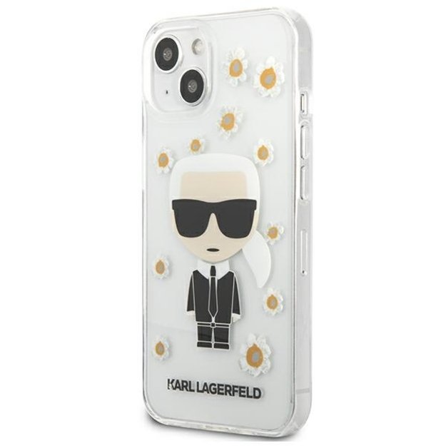 Karl Lagerfeld KLHCP13SHFLT iPhone 13 mini 5,4  przezroczysty/transparent Flower Ikonik Karl 6