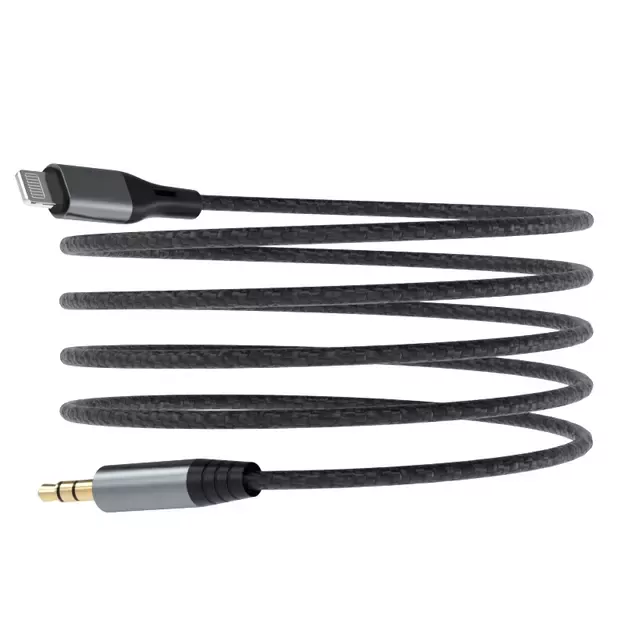 Dudao audio cable Lightning - mini jack 3.5mm 1m gray (L11PRO) 3