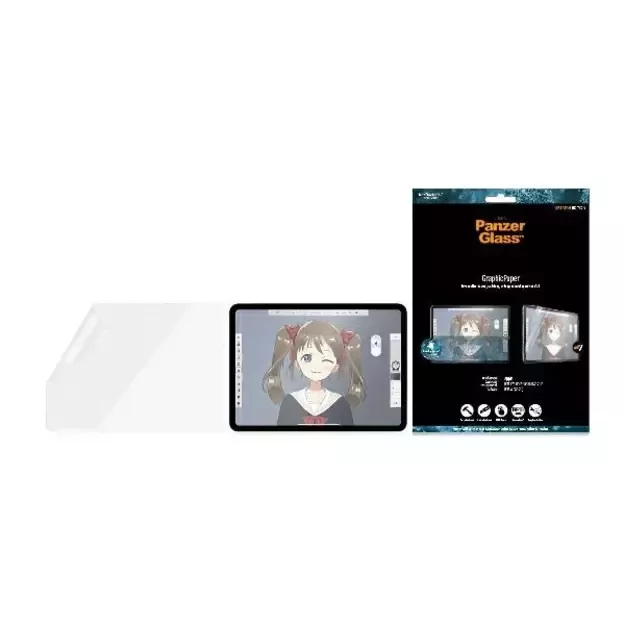 Antibacterial PanzerGlass GraphicPaper foil with a glare filter for iPad Pro 11&quot  2018 / 2020 / 2021 / iPad Air 2020