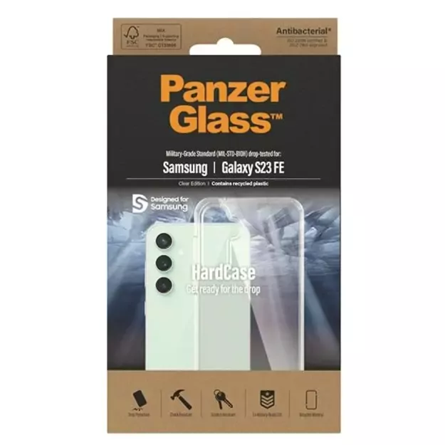 PanzerGlass HardCase antibacterial Military Grade certified case for Samsung Galaxy S23 FE - transparent 3
