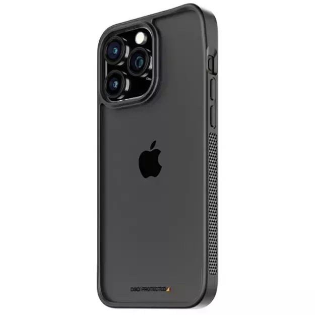PanzerGlass ClearCase Case for iPhone 15 Pro Max with Military Grade Certification - Transparent and Black