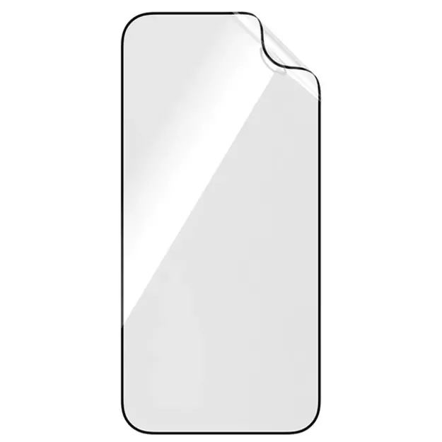 PanzerGlass Matrix Ultra-Wide-Fit hybrid glass for iPhone 15 Pro with positioner 1