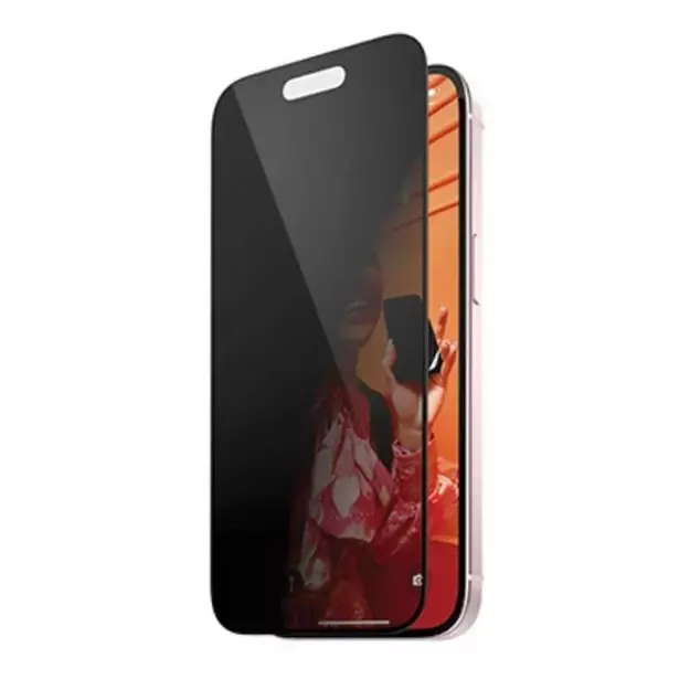 PanzerGlass Ultra-Wide Fit Privacy Tempered Glass with Positioner for iPhone 15 Plus