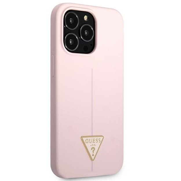 Guess GUHCP13XSLTGU iPhone 13 Pro Max 6.7&quot  purple/purple hardcase Silicone Triangle 4
