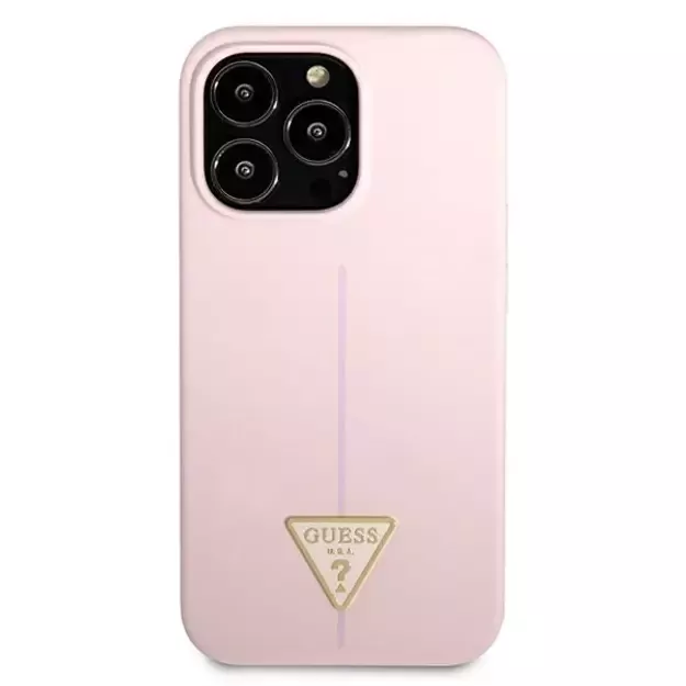 Guess GUHCP13XSLTGU iPhone 13 Pro Max 6.7&quot  purple/purple hardcase Silicone Triangle 10