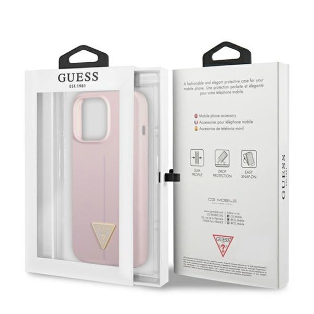 Guess GUHCP13XSLTGU iPhone 13 Pro Max 6.7&quot  purple/purple hardcase Silicone Triangle 8