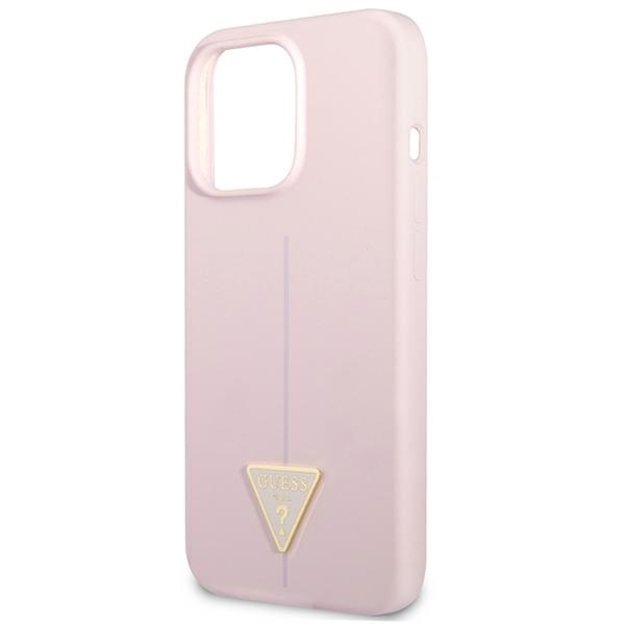 Guess GUHCP13XSLTGU iPhone 13 Pro Max 6.7&quot  purple/purple hardcase Silicone Triangle 6