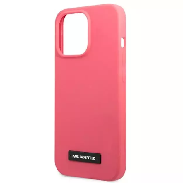 Karl Lagerfeld KLHCP13LSLMP1PI iPhone 13 Pro / 13 6,1  hardcase fuksja/fuchsia Silicone Plaque 5