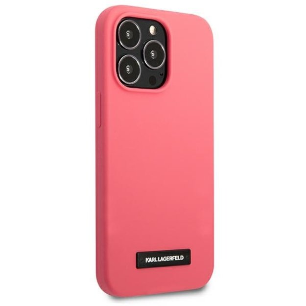 Karl Lagerfeld KLHCP13LSLMP1PI iPhone 13 Pro / 13 6,1  hardcase fuksja/fuchsia Silicone Plaque 10