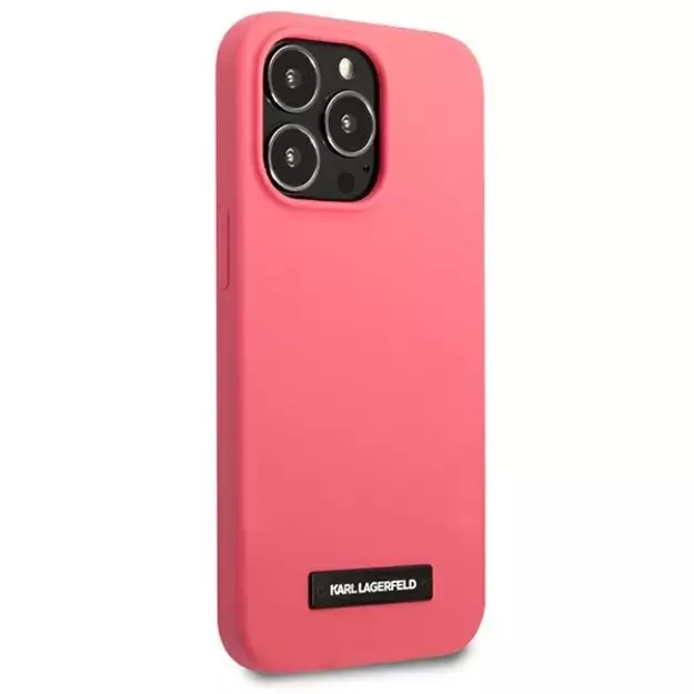 Karl Lagerfeld KLHCP13LSLMP1PI iPhone 13 Pro / 13 6,1  hardcase fuksja/fuchsia Silicone Plaque 3