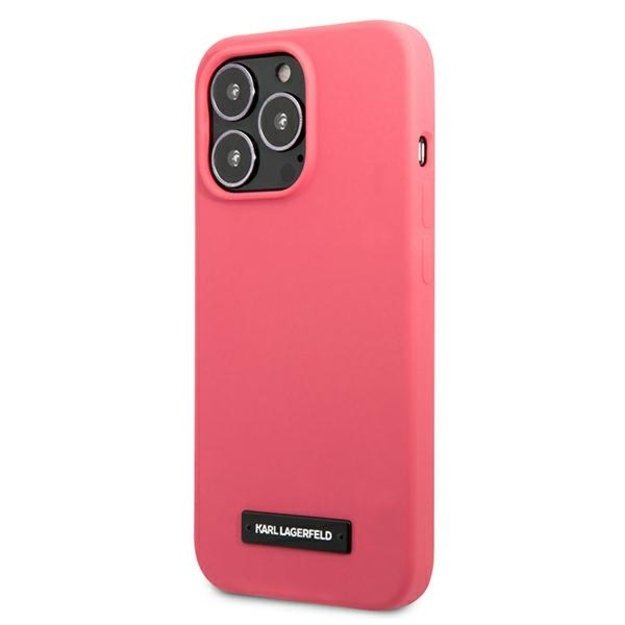 Karl Lagerfeld KLHCP13LSLMP1PI iPhone 13 Pro / 13 6,1  hardcase fuksja/fuchsia Silicone Plaque 8