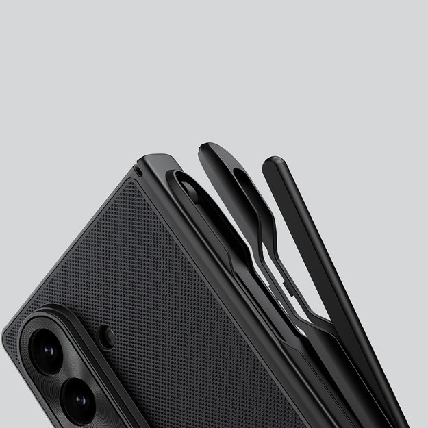 Etui Nillkin Super Frosted Shield Fold Magnetic na Samsung Galaxy Z Fold 7 kompatybilne z MagSafe z miejscem na S Pen - czarne 8