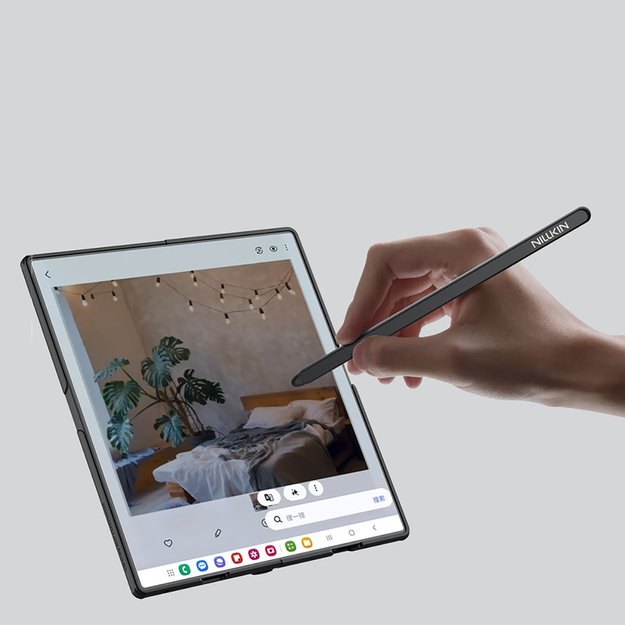 Etui Nillkin Super Frosted Shield Fold Magnetic na Samsung Galaxy Z Fold 7 kompatybilne z MagSafe z miejscem na S Pen - czarne 10