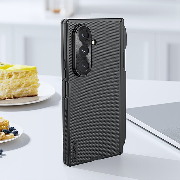 Etui Nillkin Super Frosted Shield Fold Magnetic na Samsung Galaxy Z Fold 7 kompatybilne z MagSafe z miejscem na S Pen - czarne 16