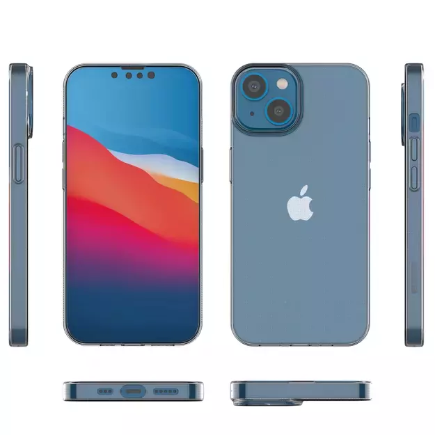 Gel case cover for Ultra Clear 0.5mm iPhone 14 transparent 2