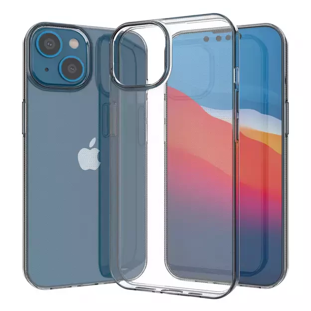 Gel case cover for Ultra Clear 0.5mm iPhone 14 transparent 3