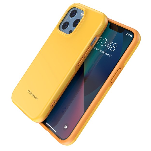 Choetech MFM Anti-drop case Made For MagSafe for iPhone 13 Pro orange (PC0113-MFM-YE) 12