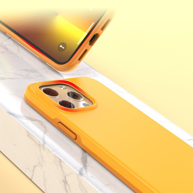 Choetech MFM Anti-drop case Made For MagSafe for iPhone 13 Pro orange (PC0113-MFM-YE) 11