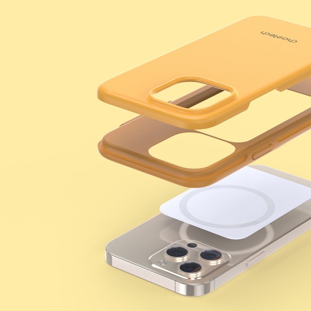 Choetech MFM Anti-drop case Made For MagSafe for iPhone 13 Pro orange (PC0113-MFM-YE) 18