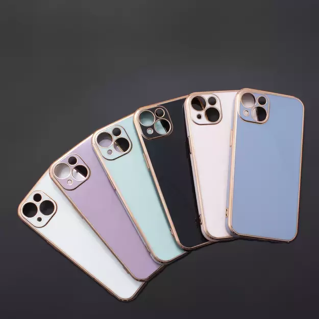 Lighting Color Case for Samsung Galaxy A13 5G gold frame gel cover white 16