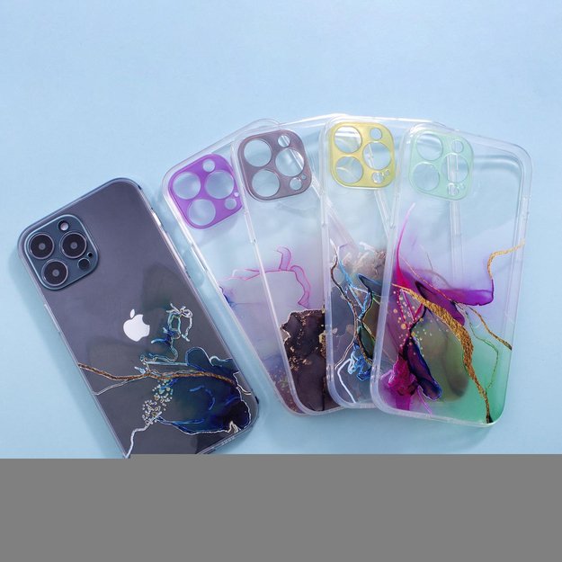 Marble Case Cover for Xiaomi Redmi Note 11 Pro Gel Cover Orange Marble 12
