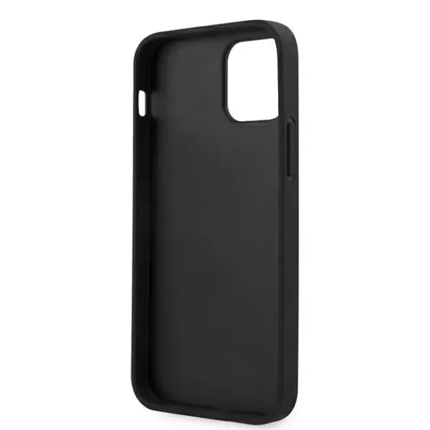 Guess Saffiano Vintage Script Case for iPhone 12 Pro Max 6.7&quot  - Black 6
