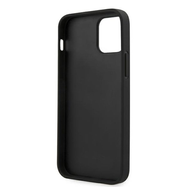 Guess Saffiano Vintage Script Case for iPhone 12 Pro Max 6.7&quot  - Black 13