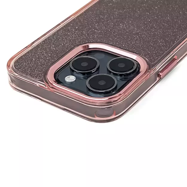 Glitter Case for iPhone 16 Pro - pink with glitter 10
