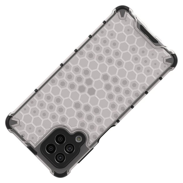 Honeycomb case armored cover with a gel frame for Samsung Galaxy M53 5G black 9