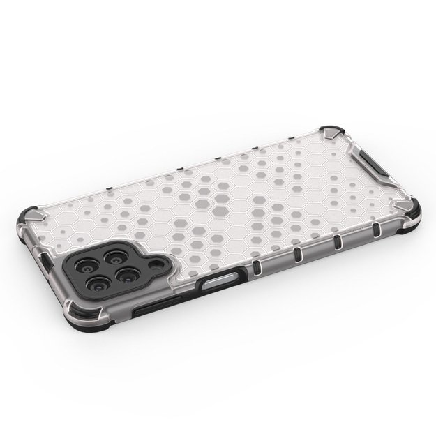 Honeycomb case armored cover with a gel frame for Samsung Galaxy M53 5G black 21