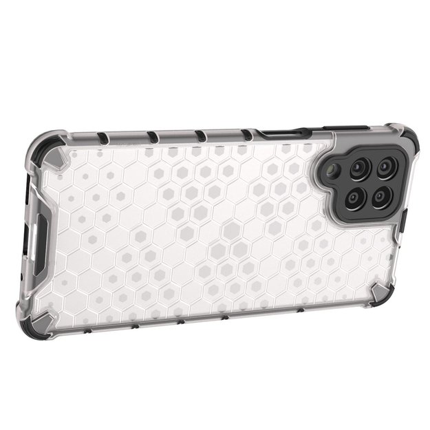 Honeycomb case armored cover with a gel frame for Samsung Galaxy M53 5G black 31