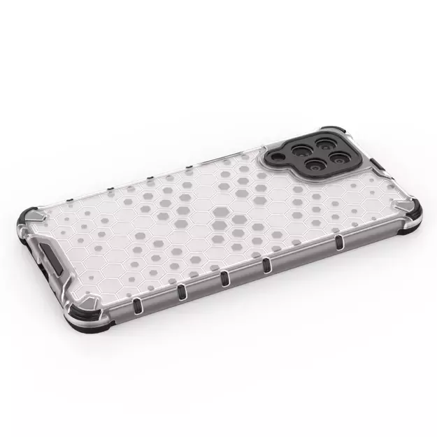 Honeycomb case armored cover with a gel frame for Samsung Galaxy M53 5G black 22