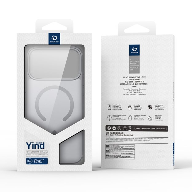 Dux Ducis Yind iPhone 17 Pro Max Case Compatible with MagSafe - Gray 8