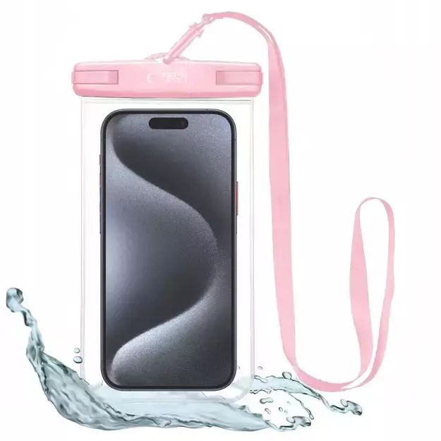 Tech-Protect Waterproof Case UWC7 waterproof for devices up to 6.9&quot  - pink