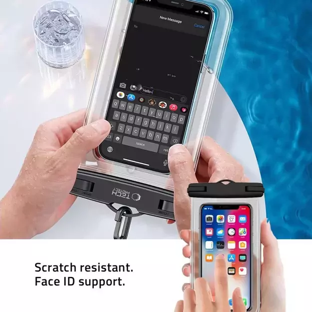 Tech-Protect Waterproof Case UWC7 waterproof for devices up to 6.9&quot  - pink 7