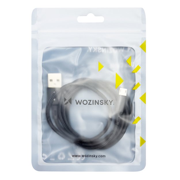 Wozinsky cable USB - microUSB 2,4A 1m black (WUC-M1B) 13