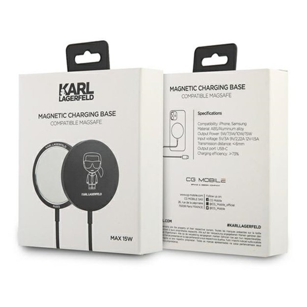 Karl Lagerfeld ład indukcyjna KLCBMSIKBK 15W MagSafe 6