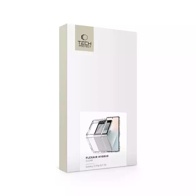 Tech-Protect FlexAir Hybrid Case for Samsung Galaxy Z Flip 6 / 7 FE - Transparent 4