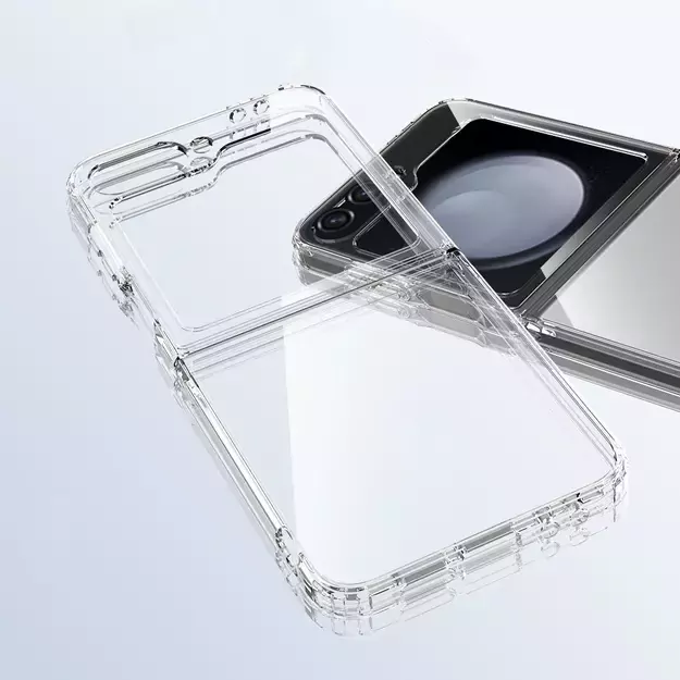 Tech-Protect FlexAir Hybrid Case for Samsung Galaxy Z Flip 6 / 7 FE - Transparent 1