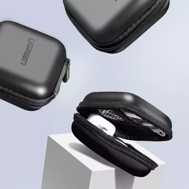 Ugreen case for headphones 8 cm x 8 cm black (40816) 1
